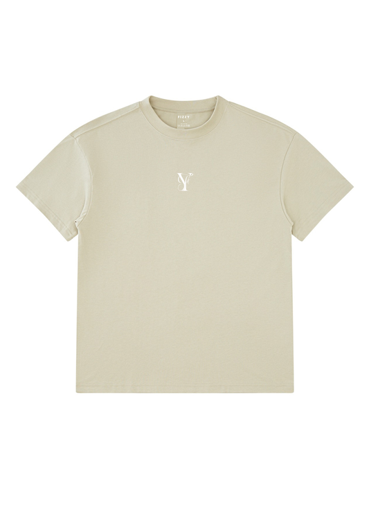 Logo Oversized Tee - Khaki-Grün