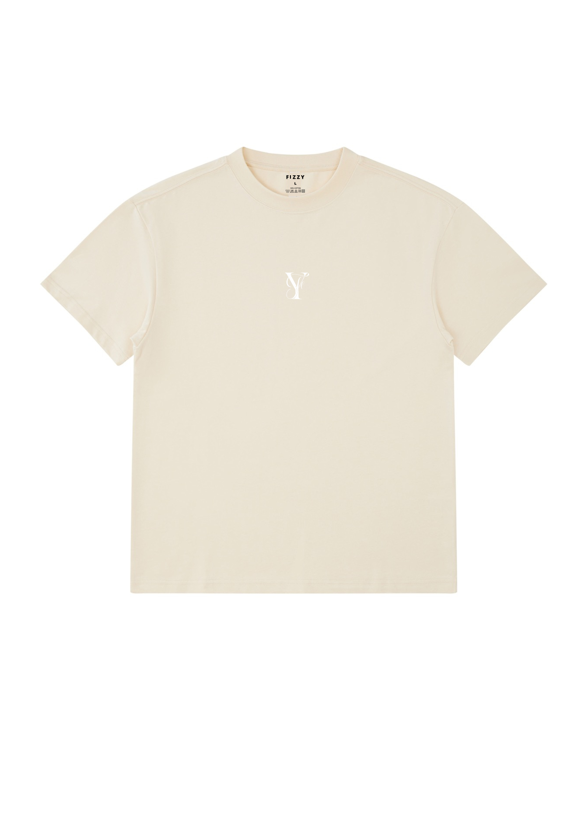 Logo Oversized Tee - Beige