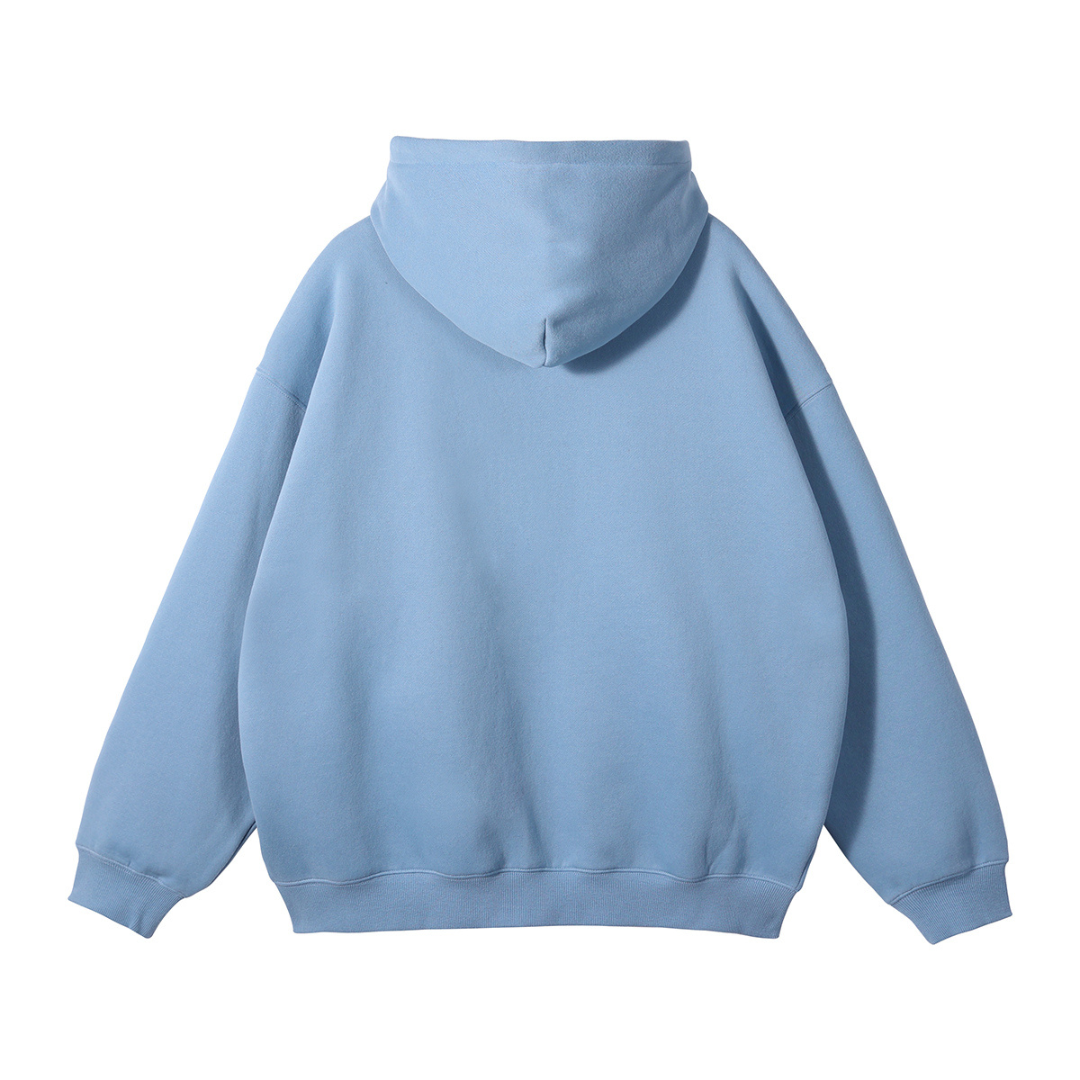 Oversized Zipper Light Blue