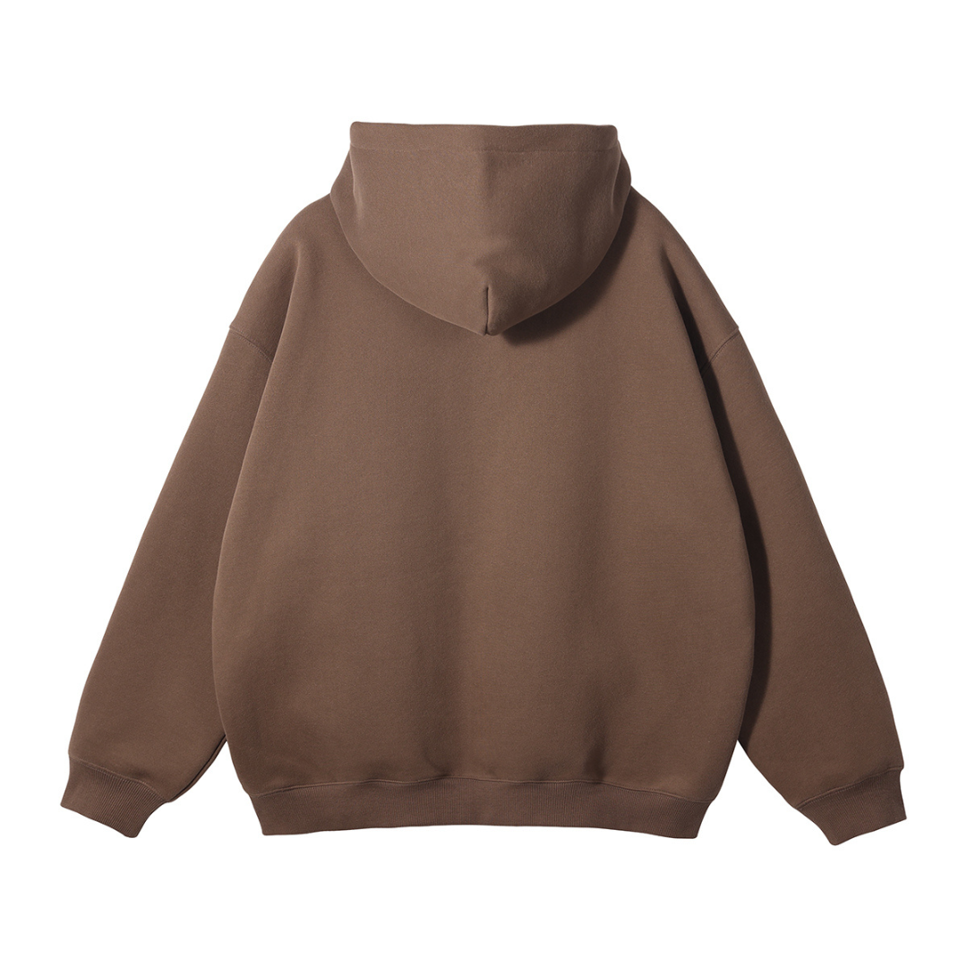 Oversized Zipper Brown